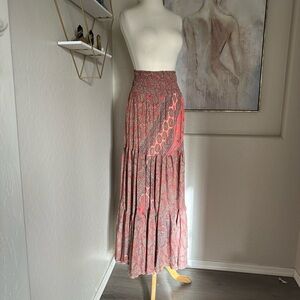 Karma Highway Elastic Waist Maxi Skirt